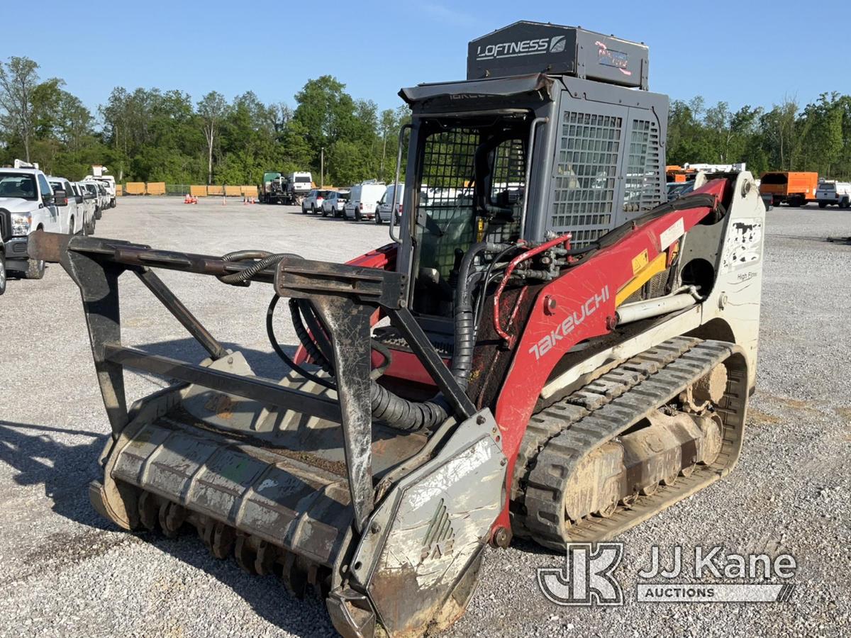 (Verona, KY) 2013 Takeuchi TL12 Crawler Shredder/Mulcher, To Be Sold with Lot# V242T Runs, Moves & O