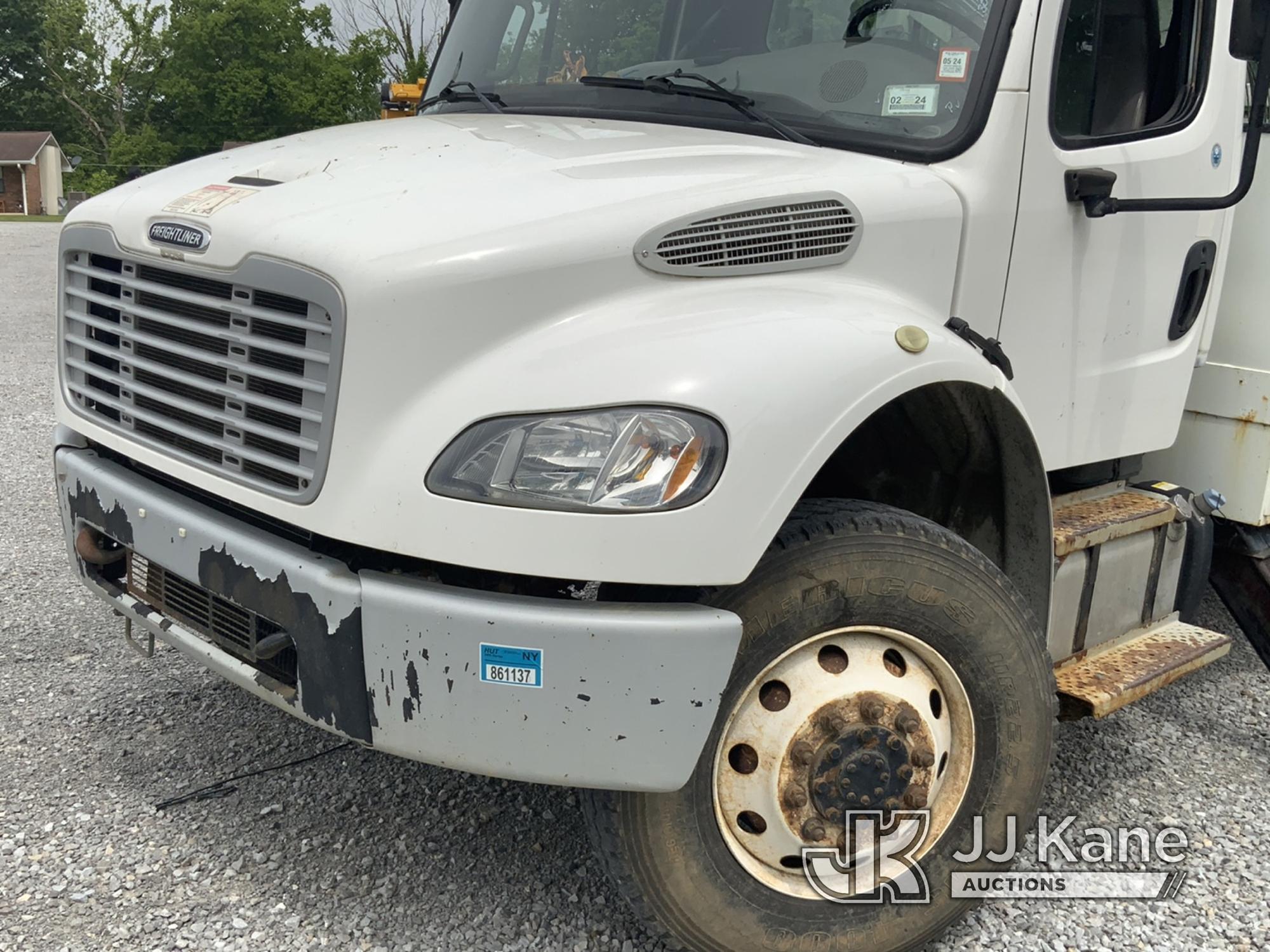 (New Tazewell, TN) HiRanger 5TC-55, Material Handling Bucket Truck rear mounted on 2016 Freightliner