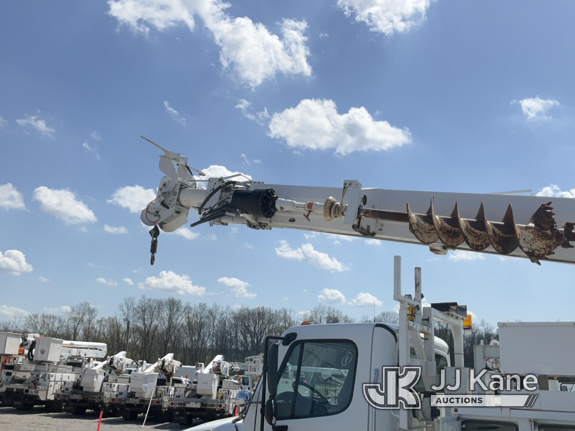 (Verona, KY) Altec DM47TR, Digger Derrick rear mounted on 2010 Freightliner M2 106 Utility Truck, (D