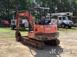 (Douglasville, GA) 2016 Kubota KX040-4 Mini Hydraulic Excavator Runs, Moves & Operates) (Low On Powe