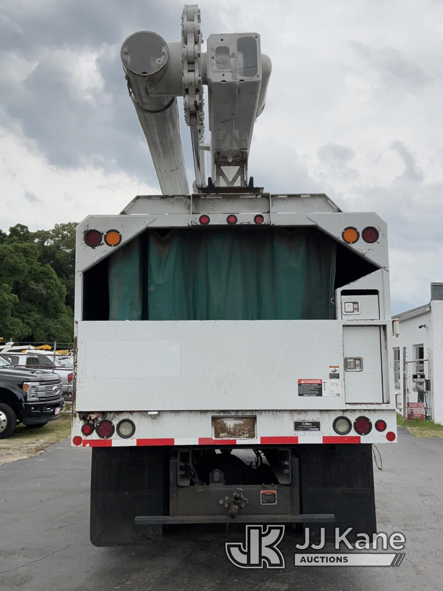 (Ocala, FL) Altec LR758, Over-Center Bucket mounted behind cab on 2018 Freightliner M2 Chipper Dump