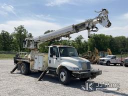 (Verona, KY) Altec DM47-TR, Digger Derrick rear mounted on 2008 International 4300 Flatbed/Utility T