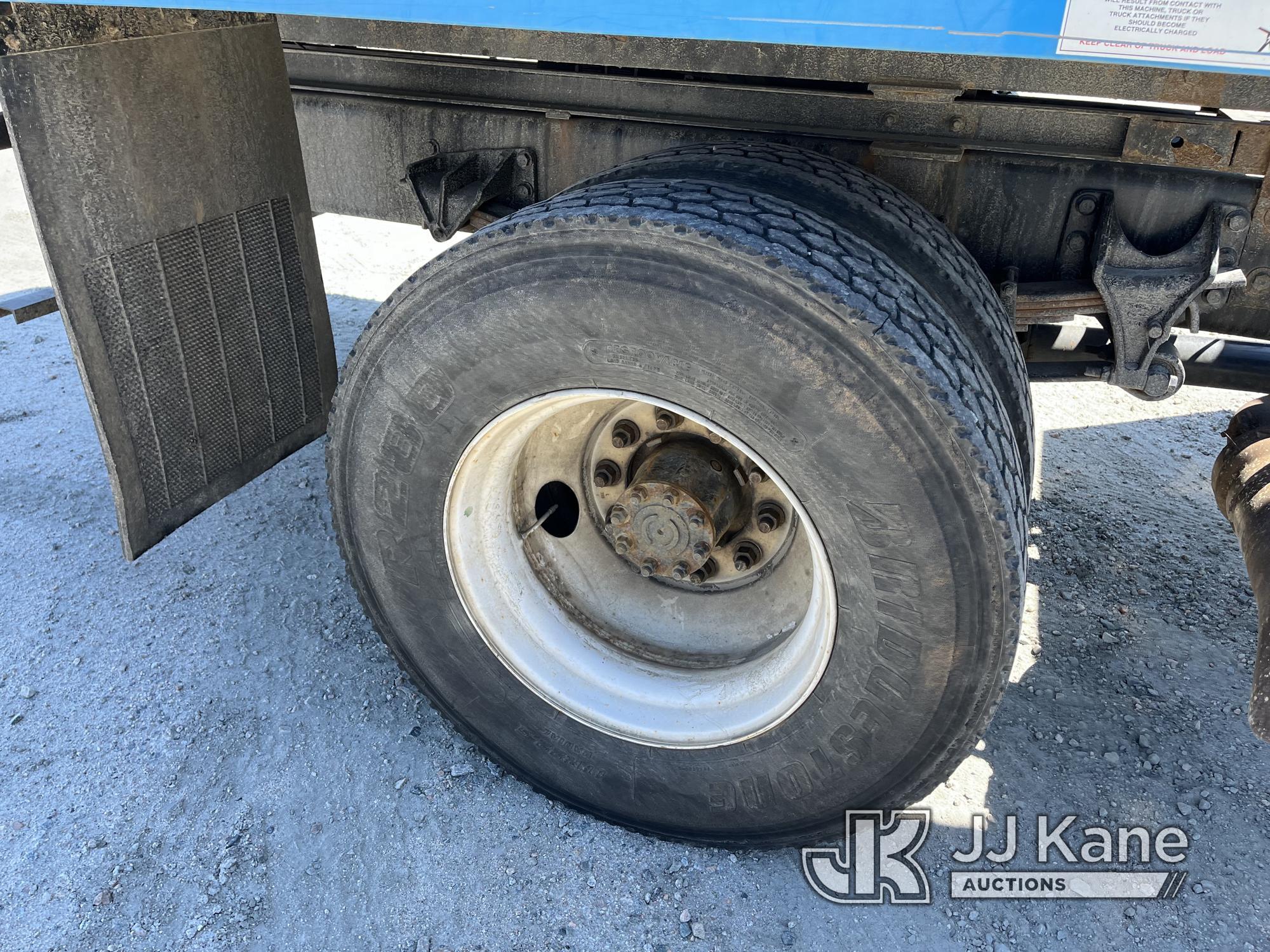 (Chester, VA) Terex XT55, Over-Center Bucket Truck mounted behind cab on 2012 Ford F750 Chipper Dump