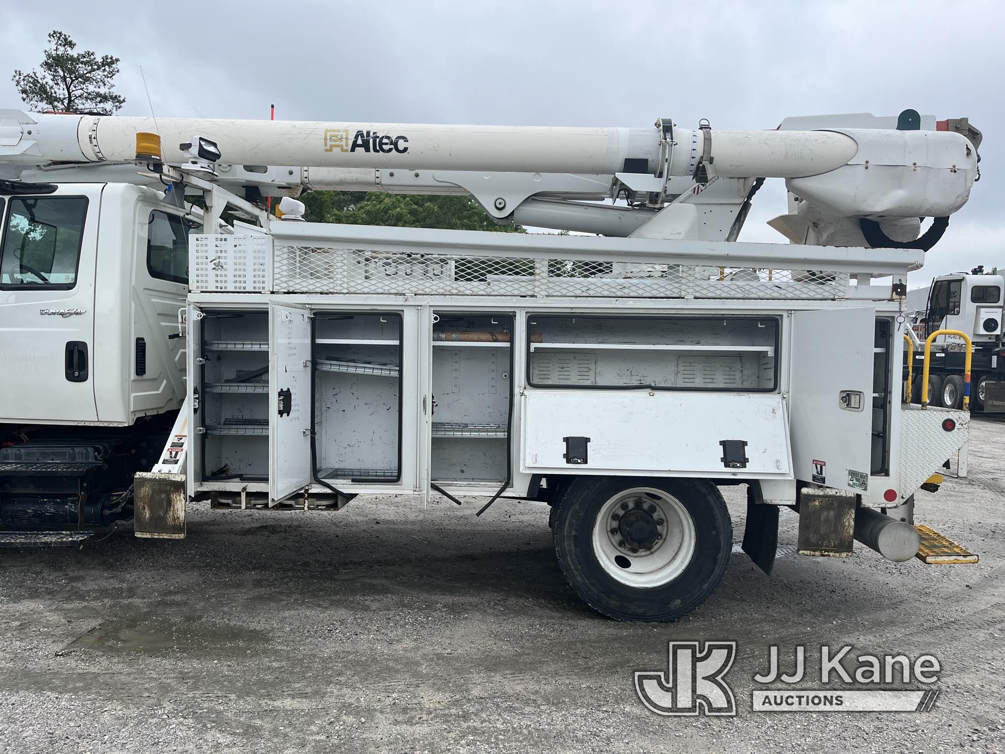 (Chester, VA) Altec AM55, Over-Center Material Handling Bucket Truck rear mounted on 2014 Internatio