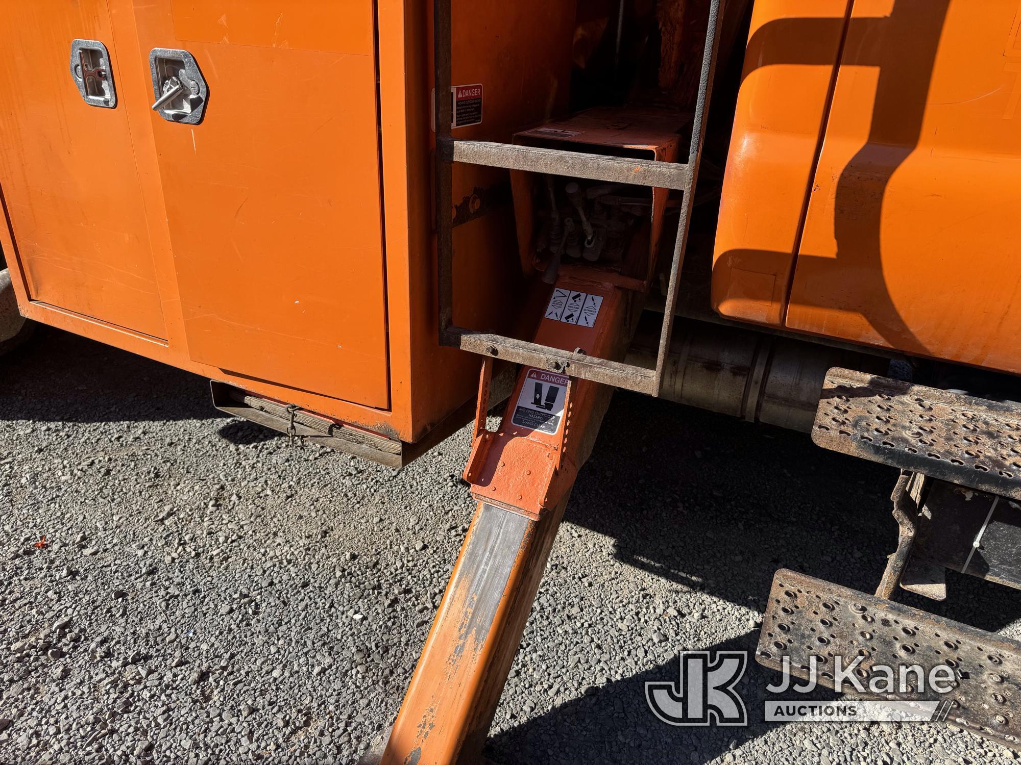 (Hanover, WV) Altec LR756, Over-Center Bucket Truck mounted behind cab on 2013 Ford F750 Chipper Dum