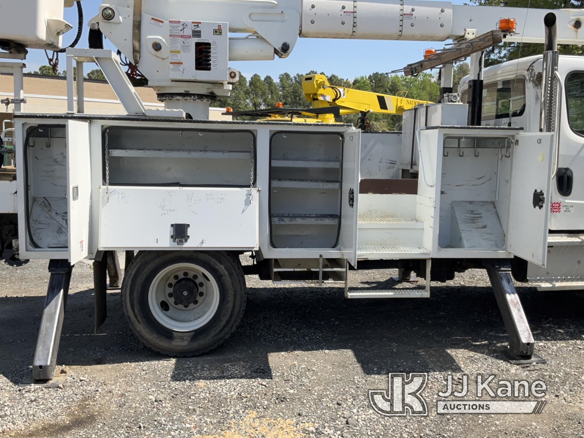 (Charlotte, NC) HiRanger TC55-MH, Articulating Material Handling Bucket Truck rear mounted on 2019 F