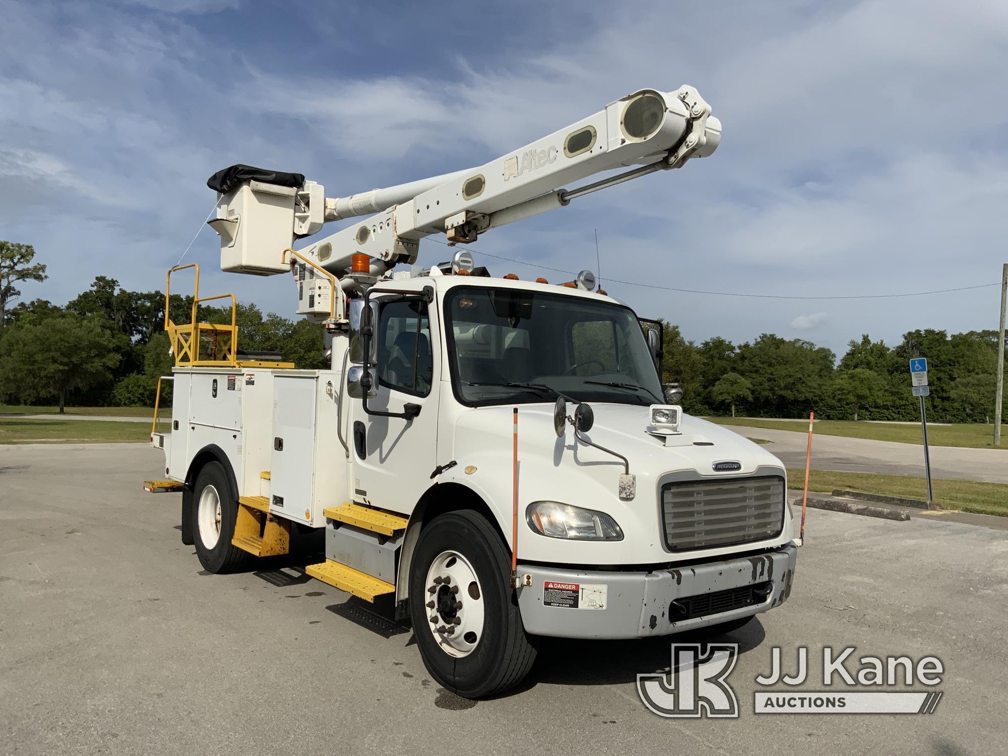 (Ocala, FL) Altec L42A, Over-Center Bucket Truck center mounted on 2012 Freightliner M2 106 Utility