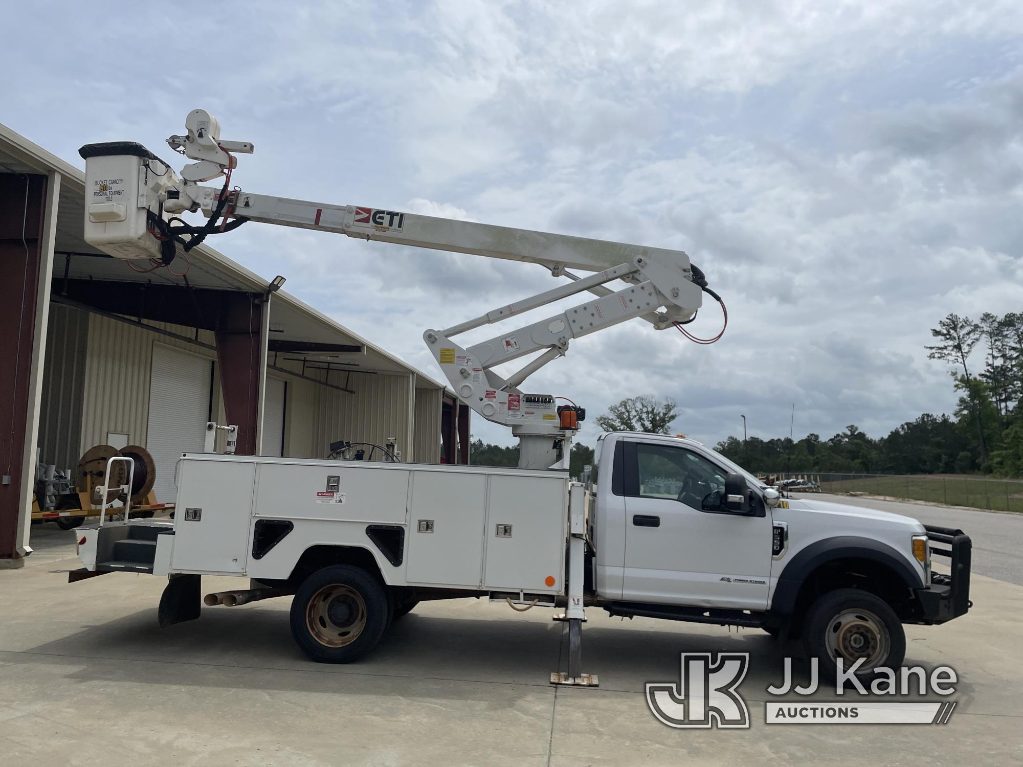 (Jackson, AL) ETI ETCMH40IH, Articulating & Telescopic Material Handling Bucket Truck mounted behind