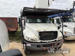 (Houston, TX) Terex XT55, Over-Center Bucket Truck mounted behind cab on 2008 International 4300 Chi