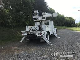 (Mount Airy, NC) Altec DM47B-TR, Digger Derrick rear mounted on 2015 Kenworth T300 Utility Truck Run