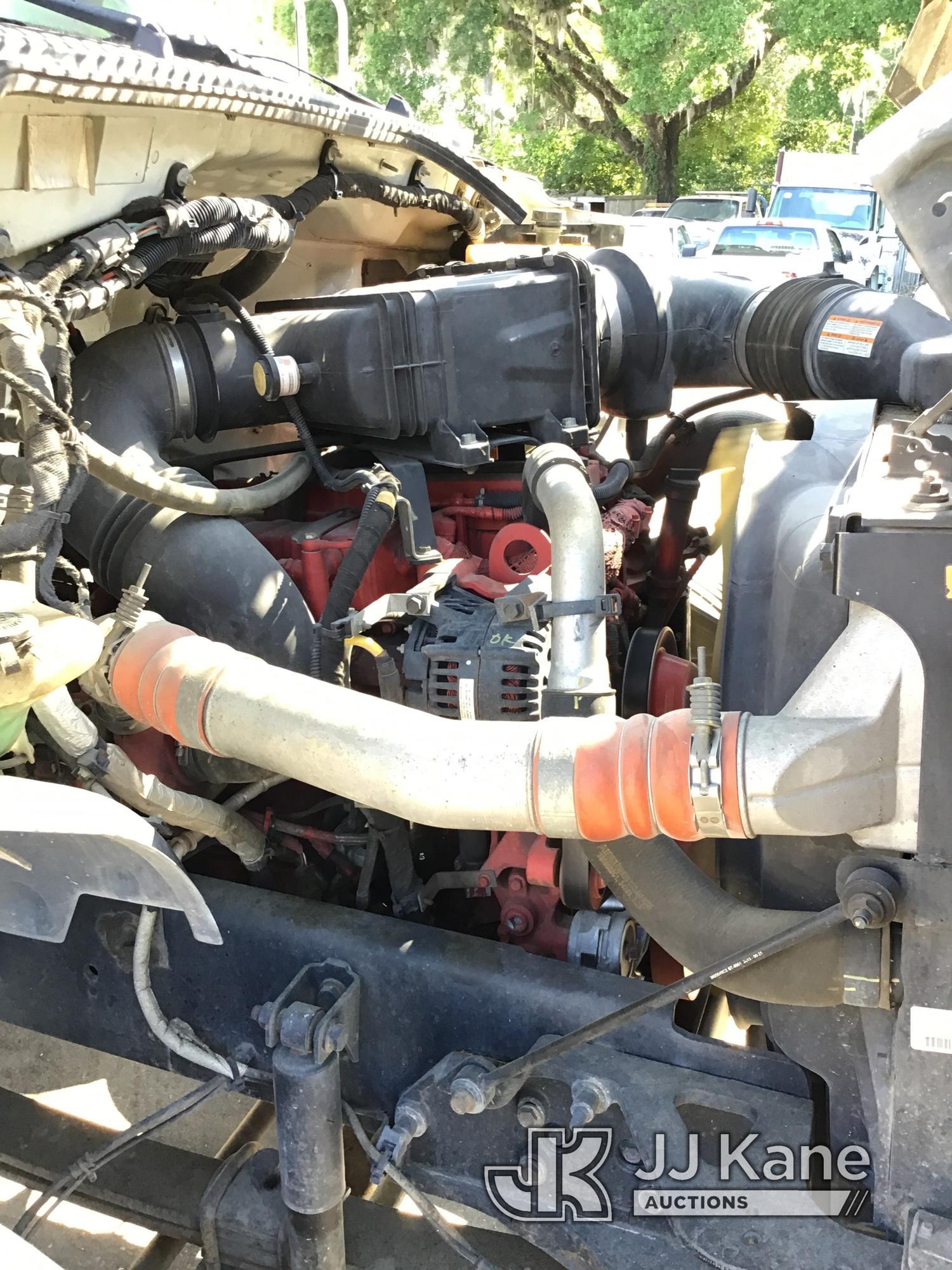 (Ocala, FL) Altec LR756, Over-Center Bucket Truck mounted behind cab on 2013 Ford F750 Chipper Dump