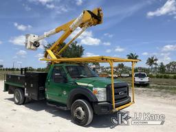 (Westlake, FL) Terex/HiRanger LT40, Articulating & Telescopic Bucket mounted behind cab on 2015 Ford