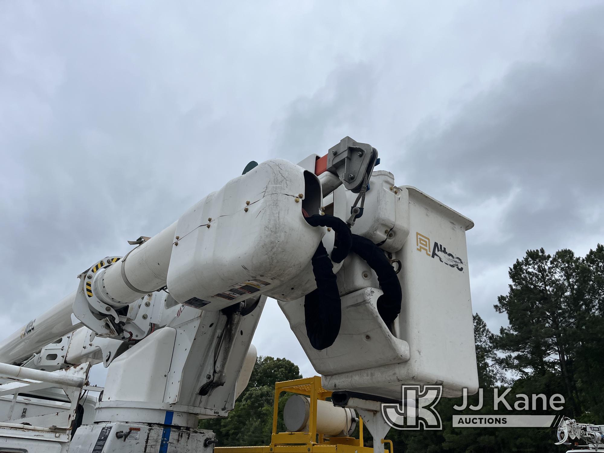 (Chester, VA) Altec AM55, Over-Center Material Handling Bucket Truck rear mounted on 2013 Internatio