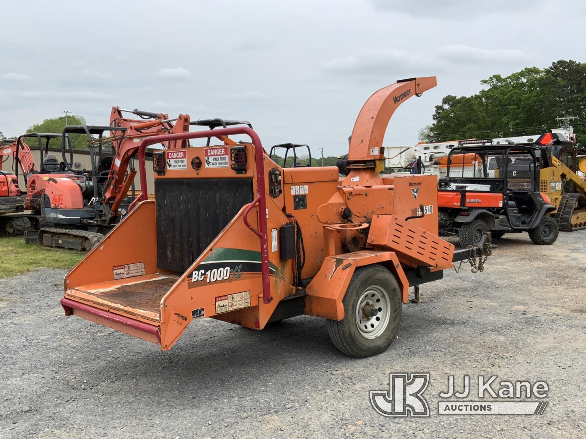 (Shelby, NC) 2014 Vermeer BC1000XL Chipper (12in Drum) No Title)(Not Running, Condition Unknown, Cra