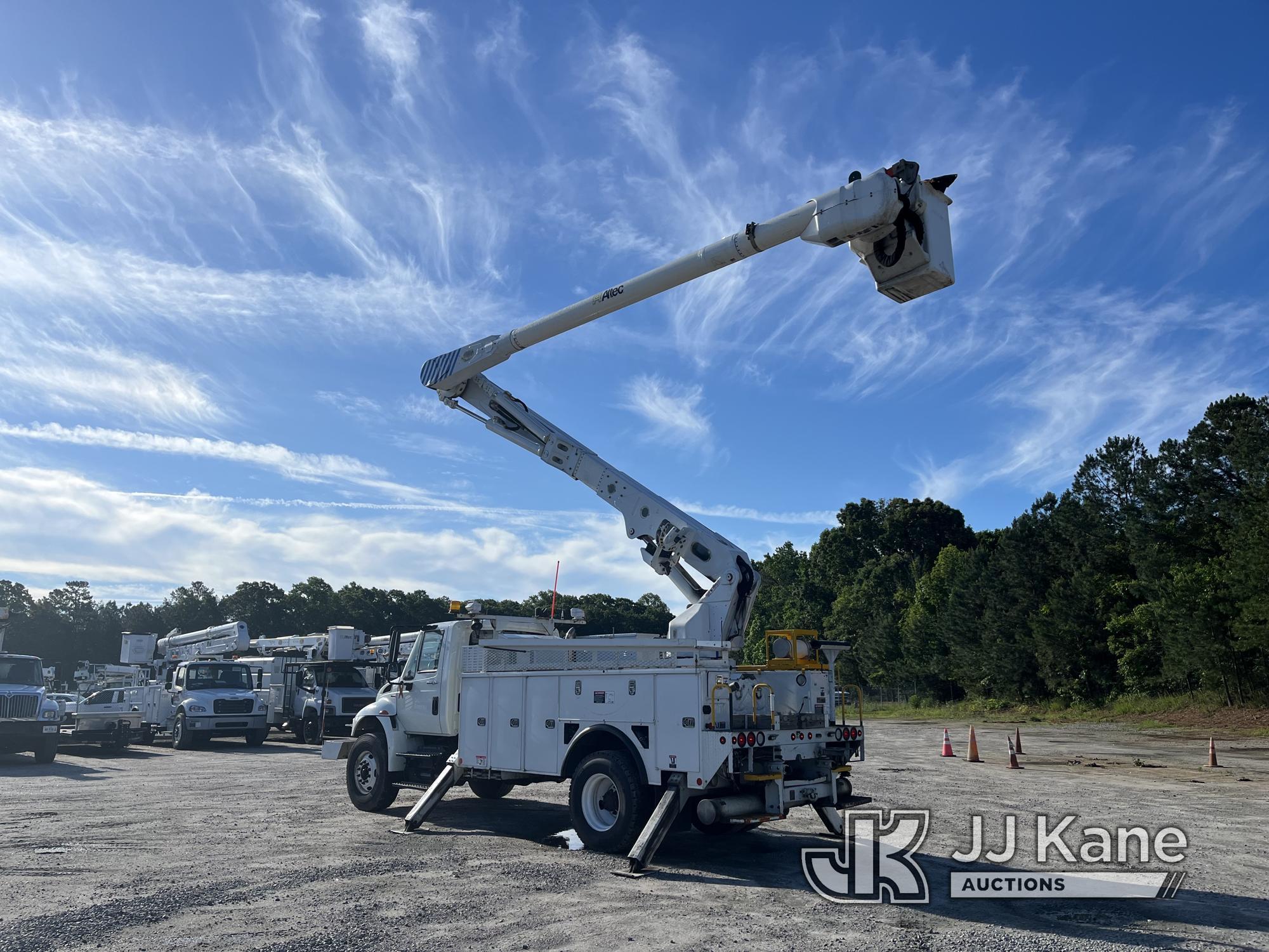 (Chester, VA) Altec AM55, Over-Center Material Handling Bucket Truck rear mounted on 2014 Internatio