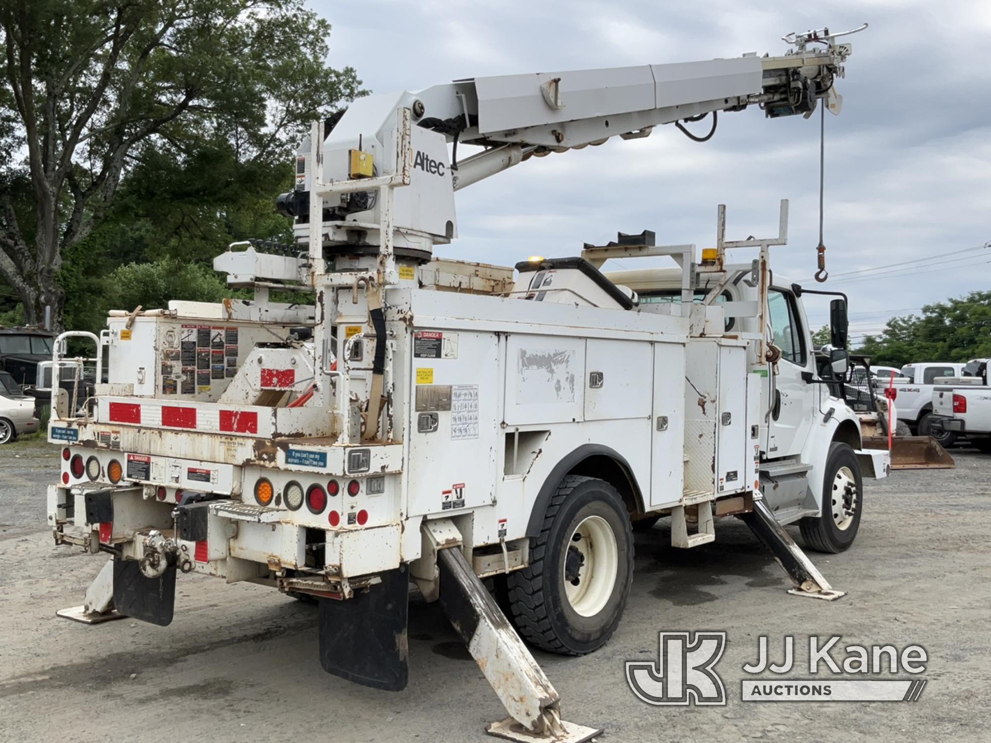 (Charlotte, NC) Altec DM47-BR, Digger Derrick rear mounted on 2011 Freightliner M2 106 Utility Truck