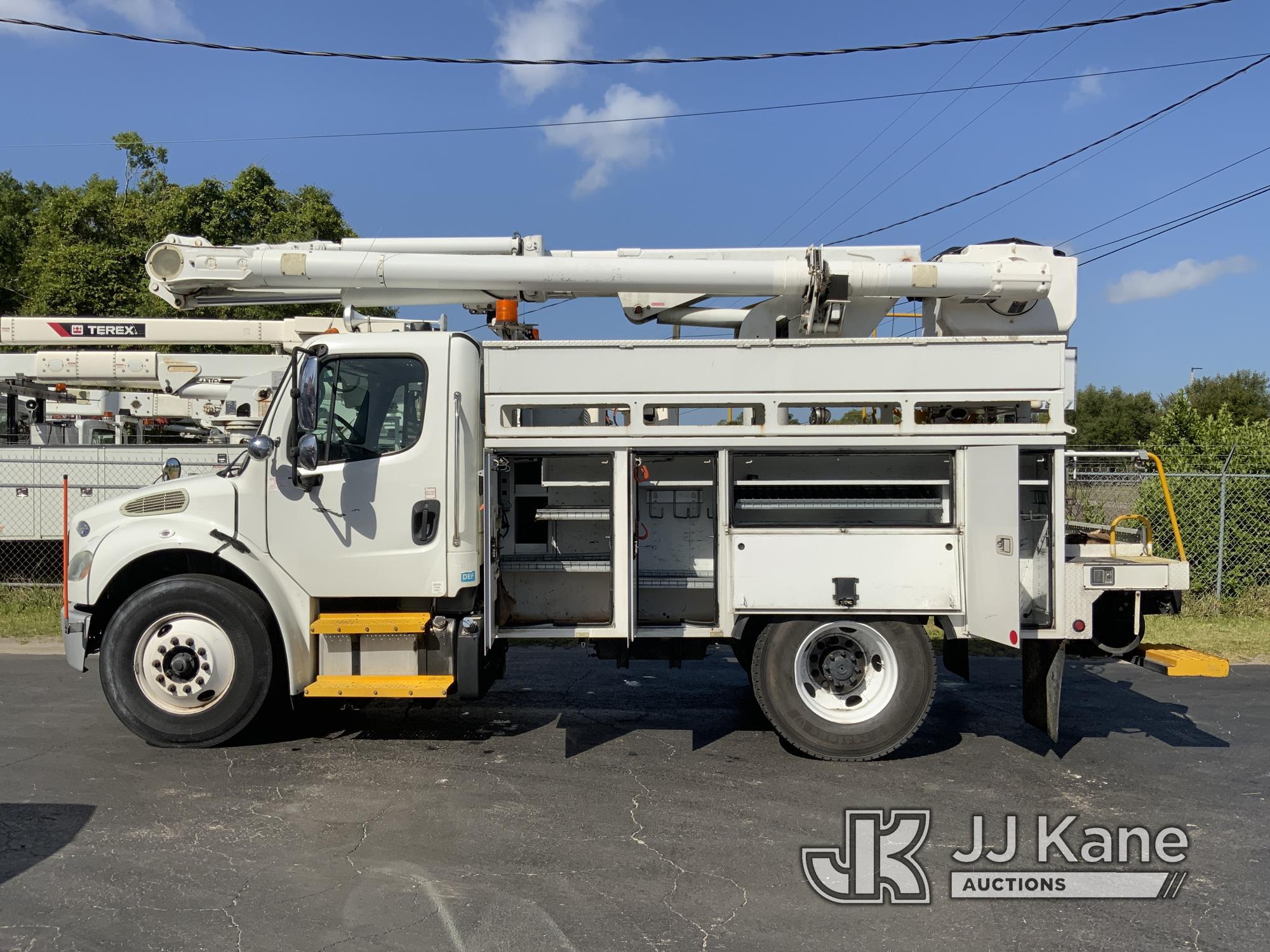 (Ocala, FL) Altec L42A, Over-Center Bucket Truck center mounted on 2013 Freightliner M2 106 Utility