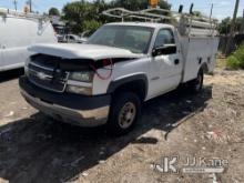 2005 Chevrolet Silverado 2500HD Service Truck Runs & Moves) (Jump To Start, Check Engine Light On