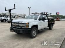 2016 Chevrolet Silverado 3500HD 4x4 Extended-Cab Flatbed Truck Runs & Moves, Dent in Front Driver Si