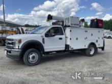 2022 Ford 600 Service Truck Runs, Moves & Compressor Operates) (Crane & Welder Condition Unknown, Cr