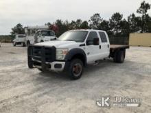 (Villa Rica, GA) 2012 Ford F550 4x4 Service Truck Runs & Moves) (Jump To Start, Check Engine Light O