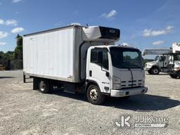 (Villa Rica, GA) 2015 Isuzu NQR Refrigerated Van Body Truck Runs & Moves) (Jump To Start, Check Engi