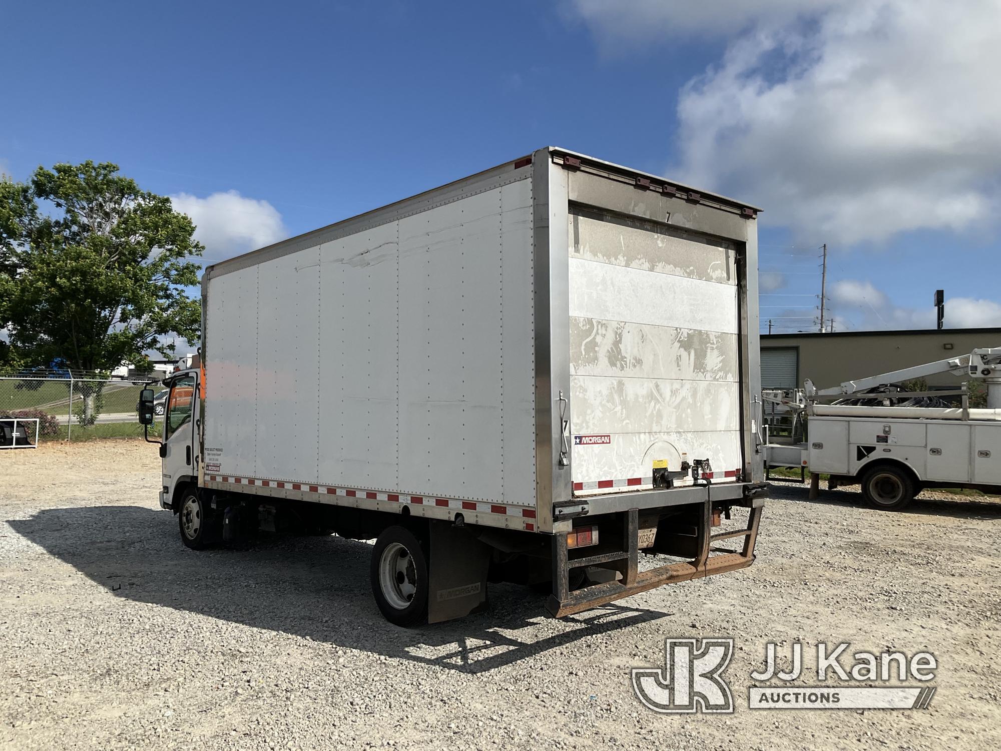 (Villa Rica, GA) 2015 Isuzu NQR Refrigerated Van Body Truck Runs & Moves) ( Check Engine Light On, C