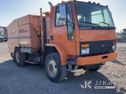 (Dixon, CA) 1994 Ford CF7000 Street Sweeper Truck Runs & Moves, Sweeper Does Not Operate