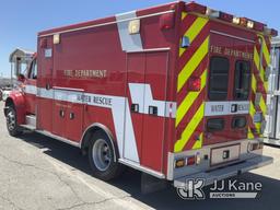 (Dixon, CA) 1999 International 4700 Ambulance/Rescue Vehicle Runs & Moves