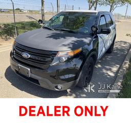 (Dixon, CA) 2015 Ford Explorer 4x4 4-Door Sport Utility Vehicle Runs & Moves, Engine Code P0420 Cata