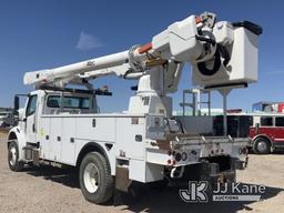 (Dixon, CA) Altec AM55, Digger Derrick rear mounted on 2015 Freightliner M2 106 4x4 Utility Truck Ru