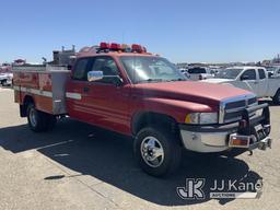 (Dixon, CA) 1996 Dodge RAM 3500 4x4 Fire Truck Runs & Moves