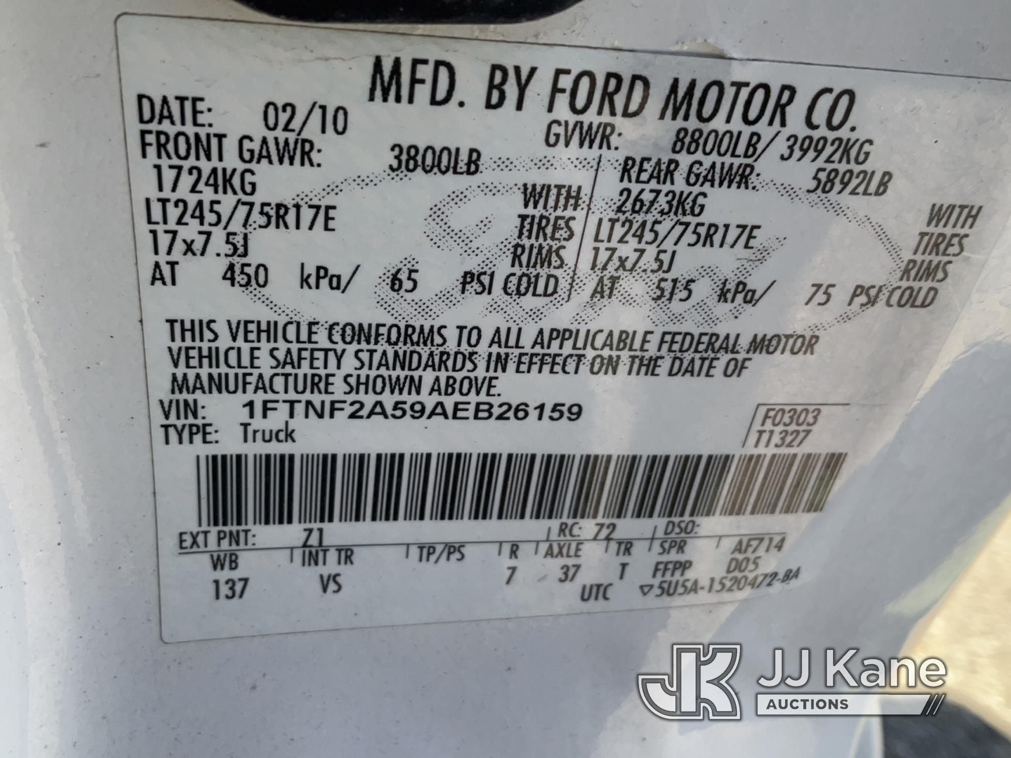 (Dixon, CA) 2010 Ford F250 Pickup Truck Runs & Moves