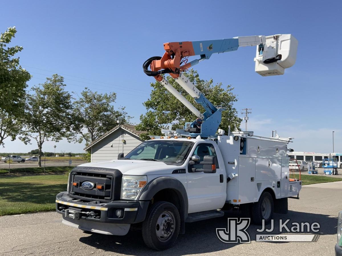 (Dixon, CA) Altec AT37G, Bucket Truck mounted behind cab on 2011 Ford F550 4x4 Service Truck Runs, M