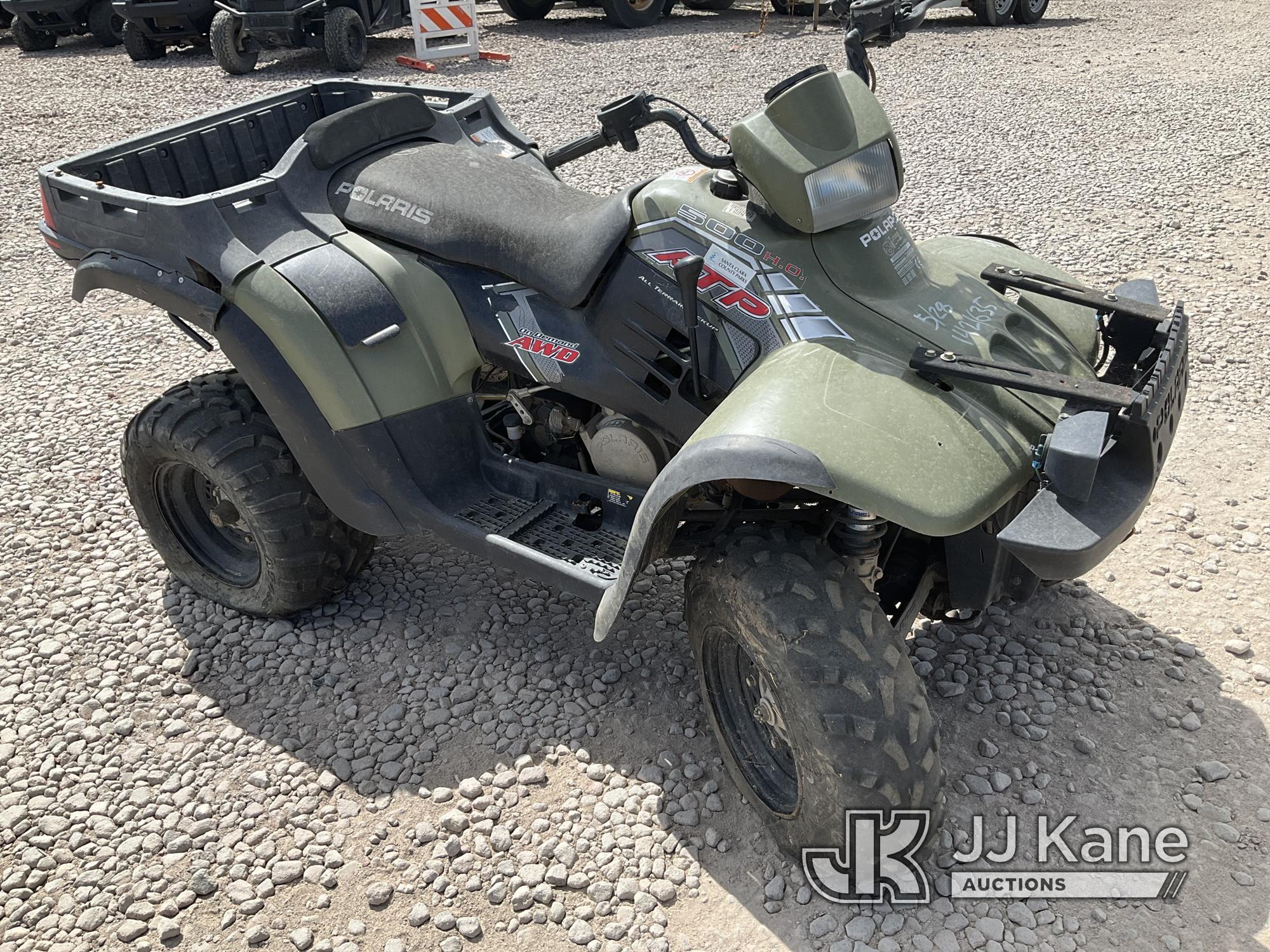 (Dixon, CA) 2005 Polaris 4 Wheel All-Terrain Vehicle Not Running)( Cranks With Pull Cord) No Key