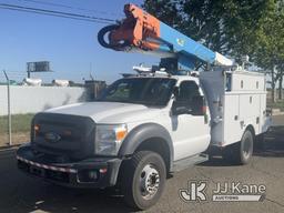 (Dixon, CA) Altec AT37G, Articulating & Telescopic Bucket Truck mounted behind cab on 2013 Ford F550