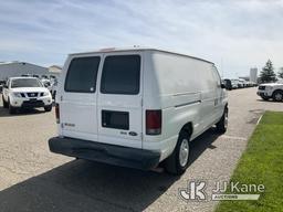 (Dixon, CA) 2009 Ford E150 Cargo Van Runs & Moves, Passenger Mirror Broken, Loose Shift Lever