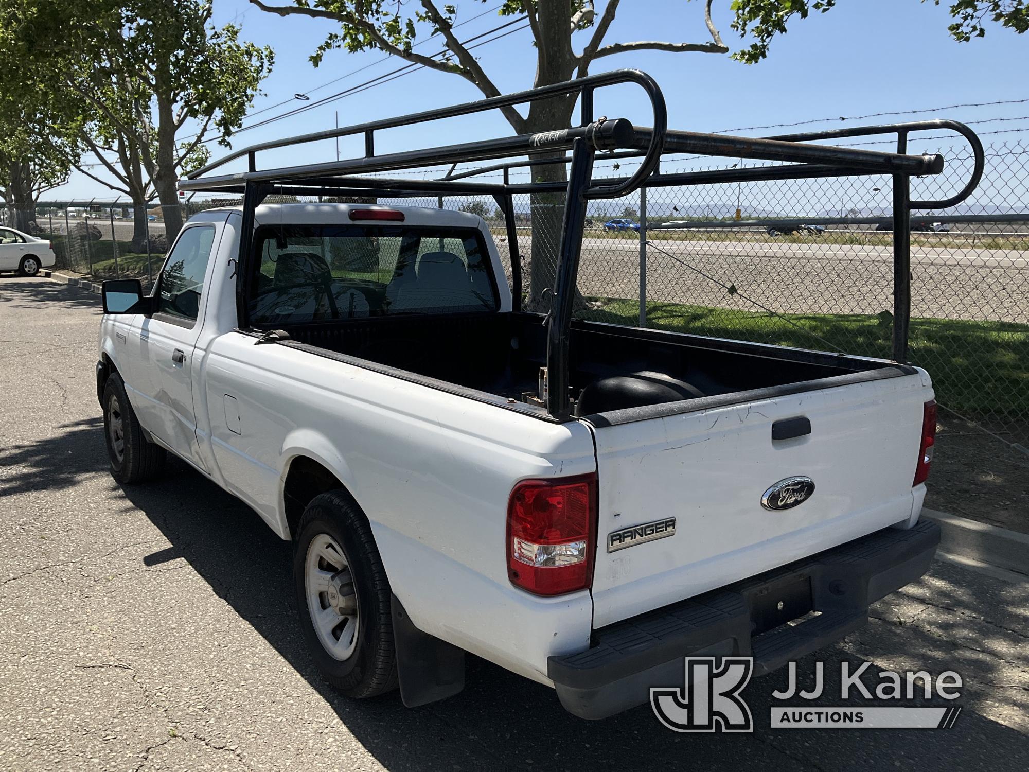 (Dixon, CA) 2008 Ford Ranger Pickup Truck Runs & Moves, Brake Pedal Soft, Body Damage On Driver Door