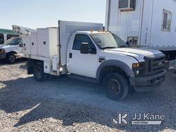 (Dixon, CA) 2008 Ford F550 4x4 Welder/Service Truck Not Running, Cranks Does Not Start, Drive Shaft