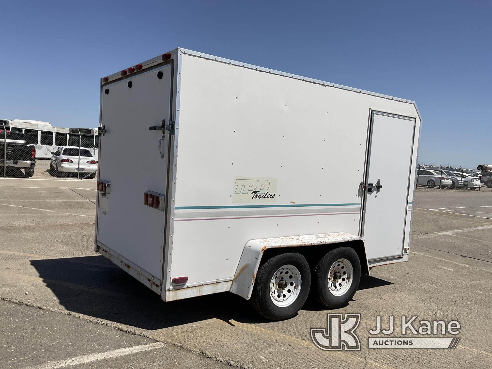 (Dixon, CA) 1997 TPD Trailers CR712T Cargo Trailer Road Worthy, Rust Damage