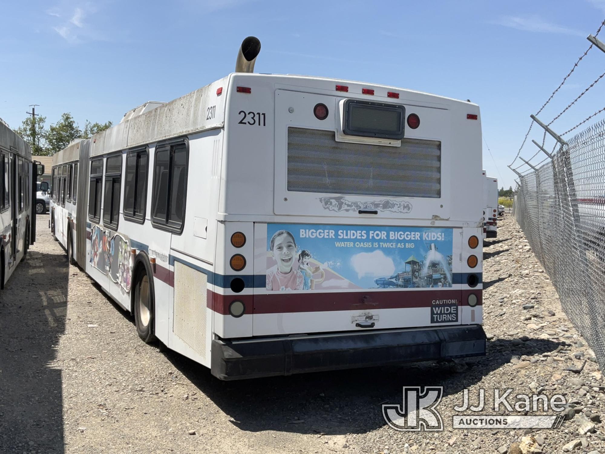 (Dixon, CA) 2002 New Flyer D60LF Bus Not Running, Conditions Unknown