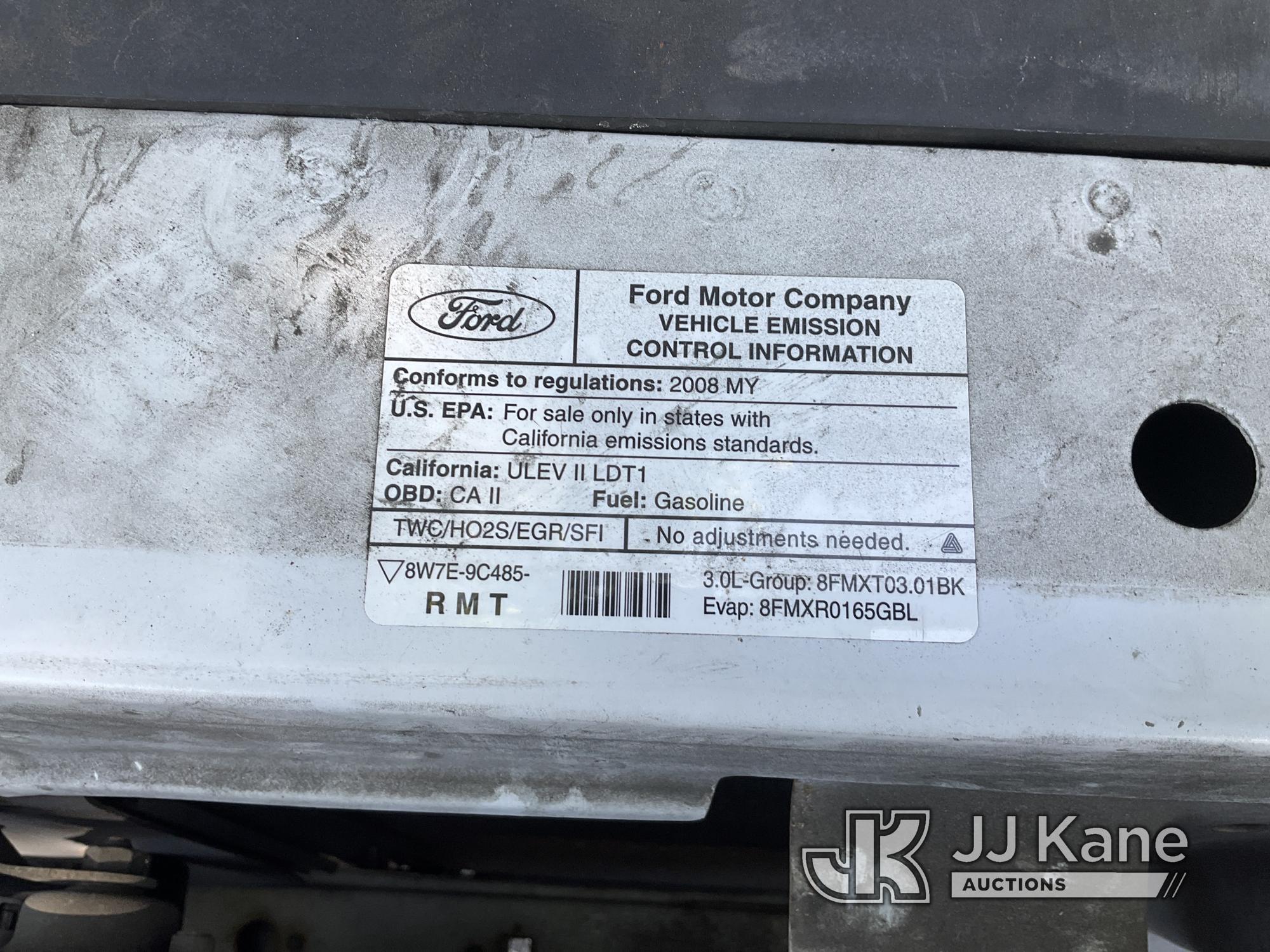 (Dixon, CA) 2008 Ford Ranger Pickup Truck Runs & Moves, Brake Pedal Soft, Body Damage On Driver Door