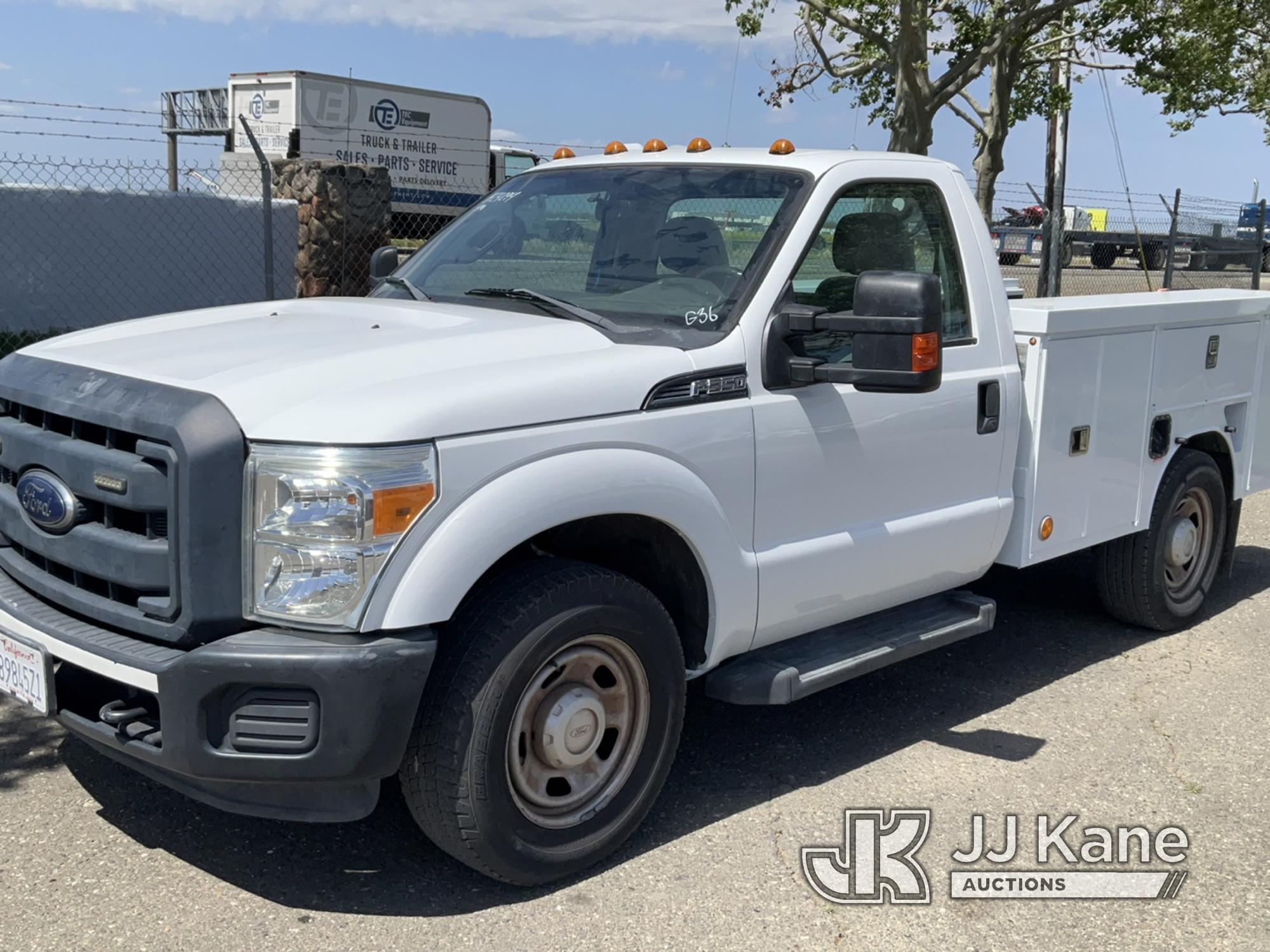 (Dixon, CA) 2016 Ford F350 Service Truck Runs & Moves