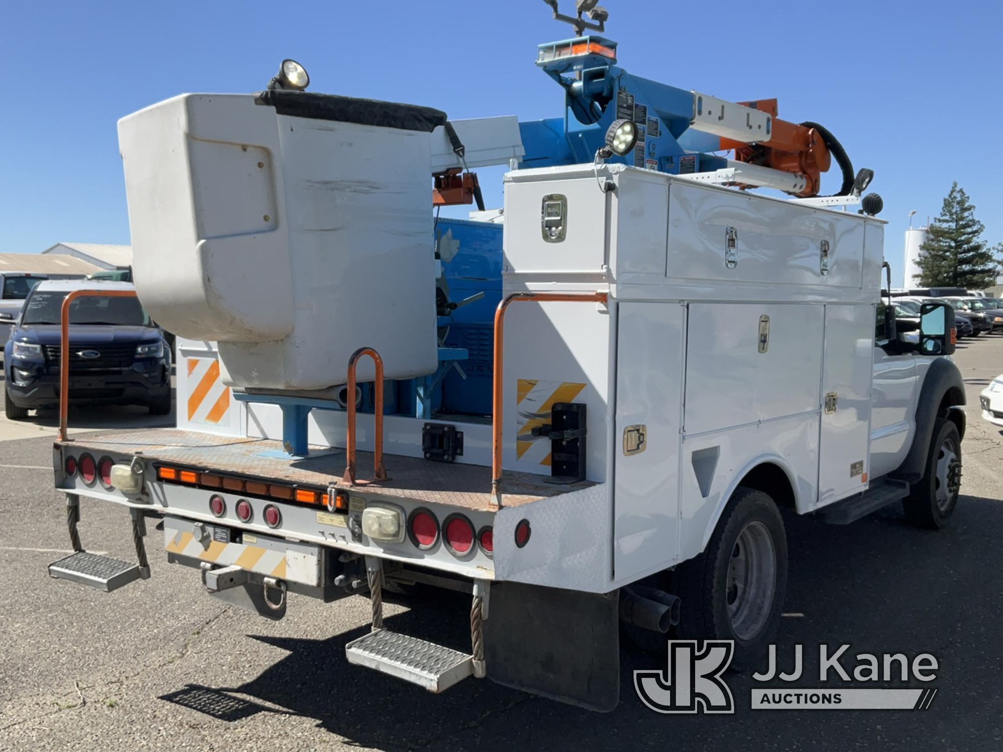 (Dixon, CA) Altec AT37G, Bucket Truck mounted behind cab on 2013 Ford F550 4x4 Service Truck Runs, M