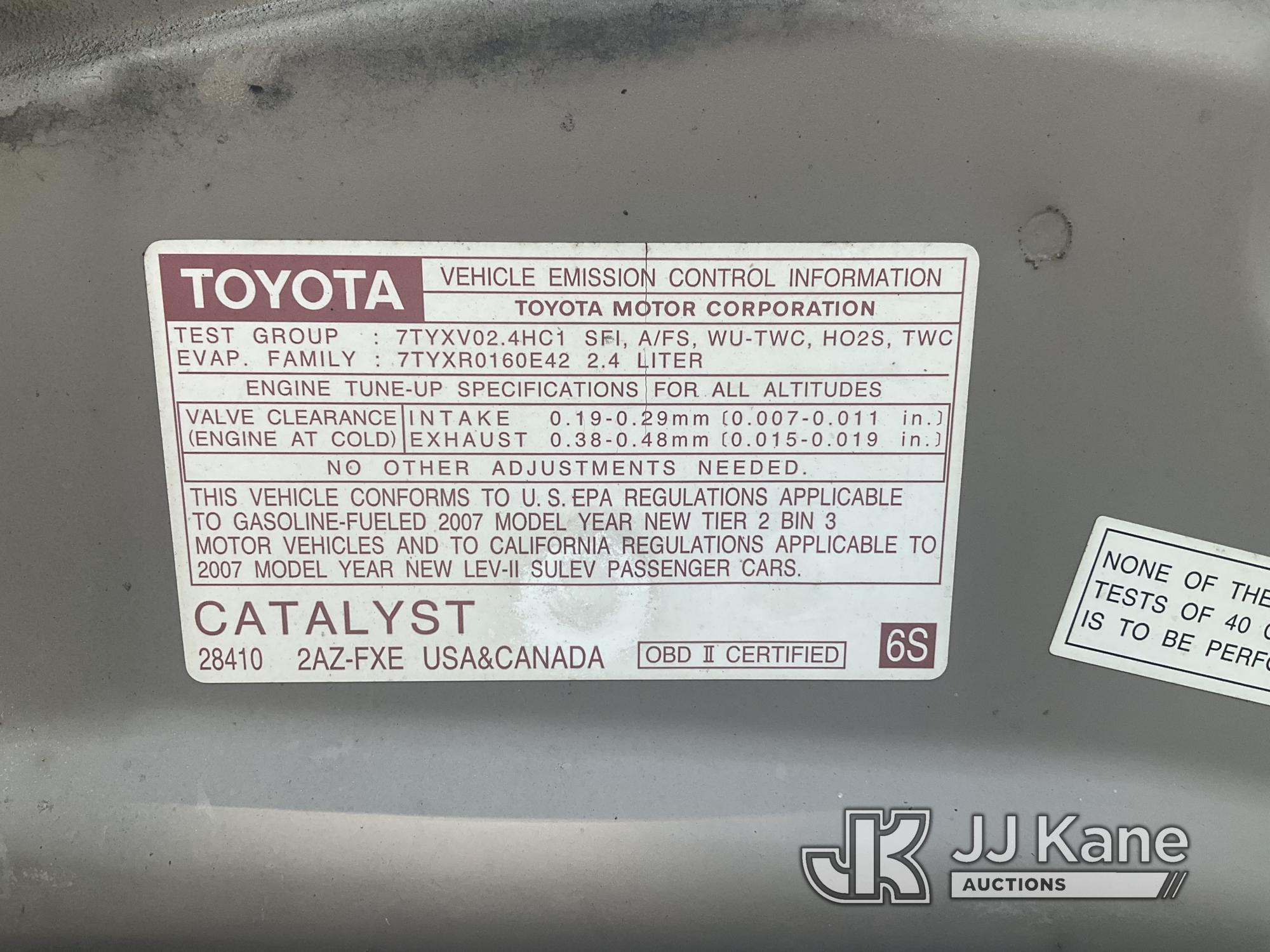 (Dixon, CA) 2007 Toyota Camry 4-Door Hybrid Sedan Runs & Moves
