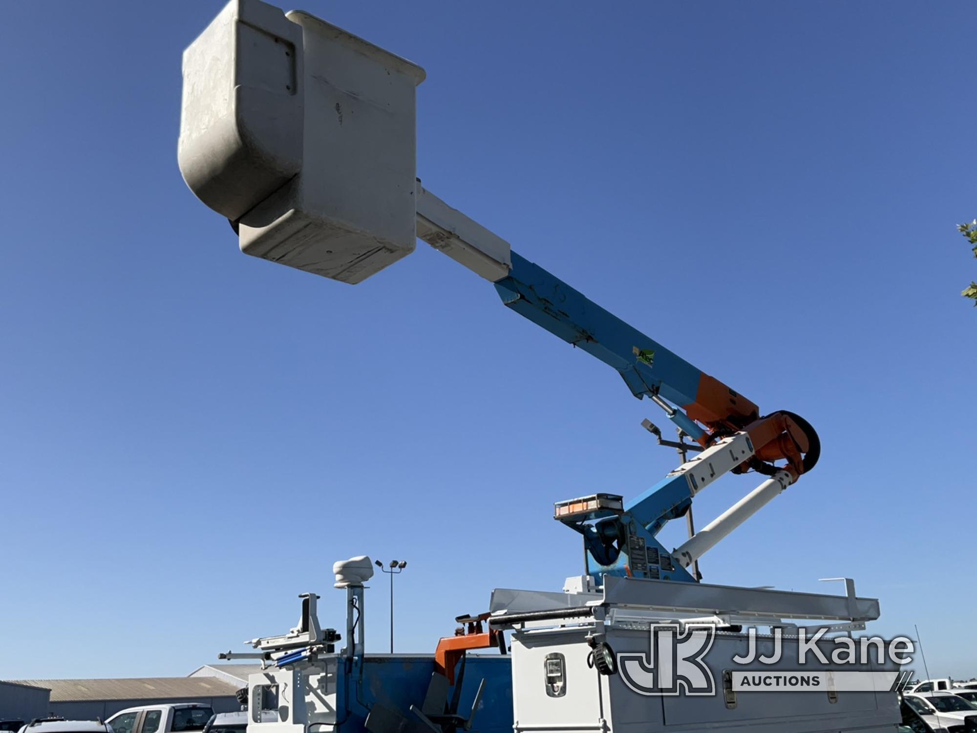 (Dixon, CA) Altec AT37G, Articulating & Telescopic Bucket Truck mounted behind cab on 2013 Ford F550