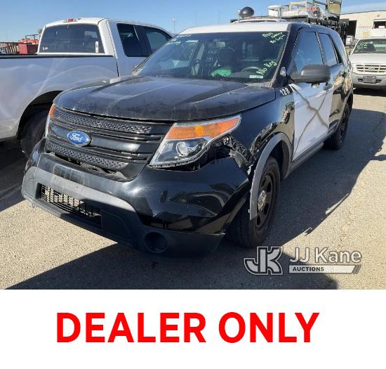 (Dixon, CA) 2014 Ford Explorer AWD Police Interceptor 4-Door Sport Utility Vehicle Not Running, Cond