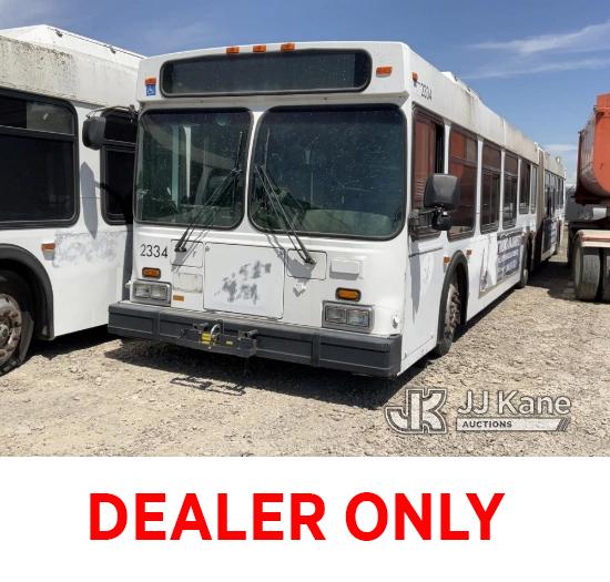 (Dixon, CA) 2002 New Flyer D60LF Bus Not Running, Conditions Unknown