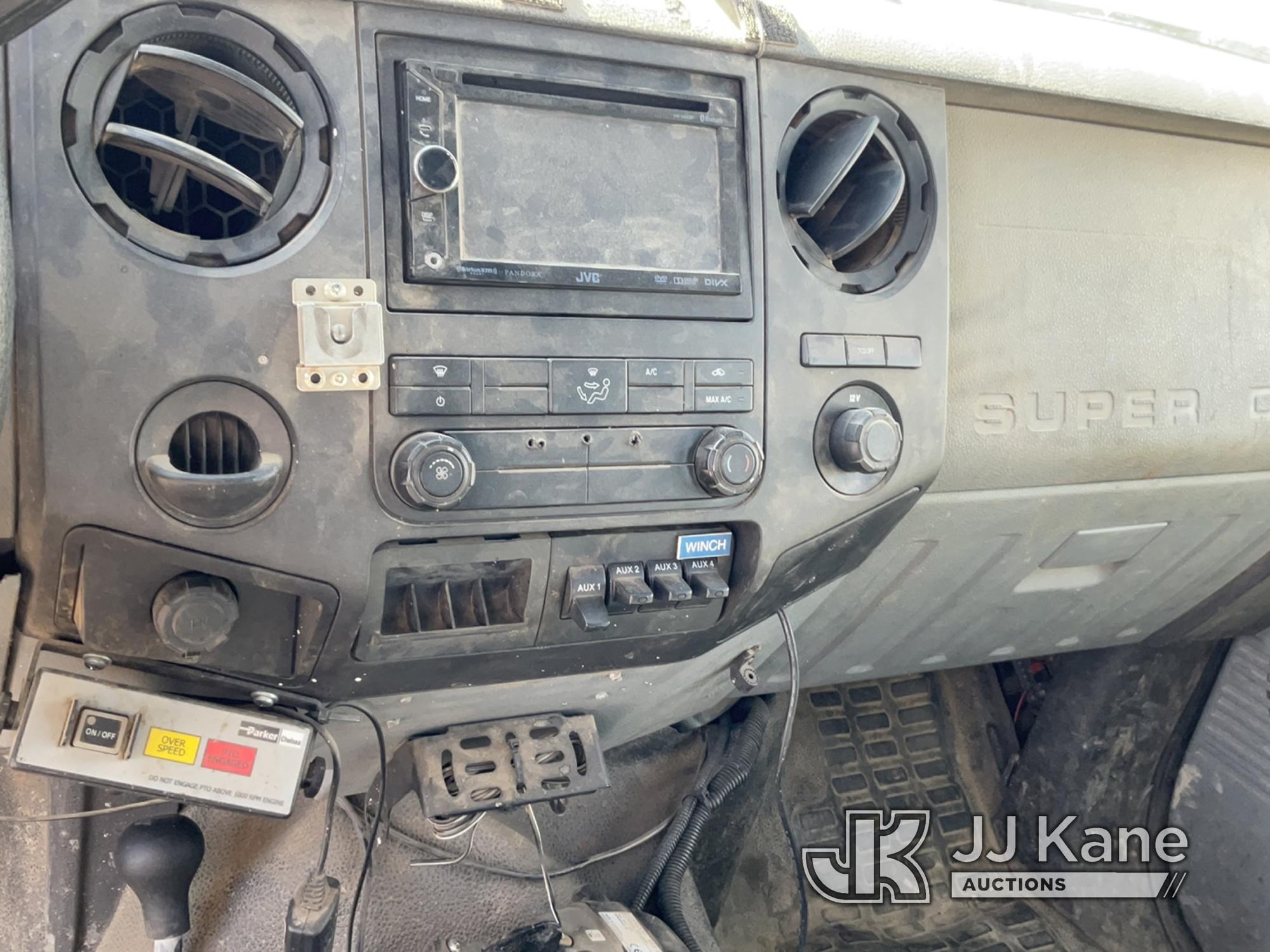 (Dixon, CA) 2011 Ford F550 4x4 Crew-Cab Pickup Truck Not Running, Cranks Does Not Start, Hood Damage