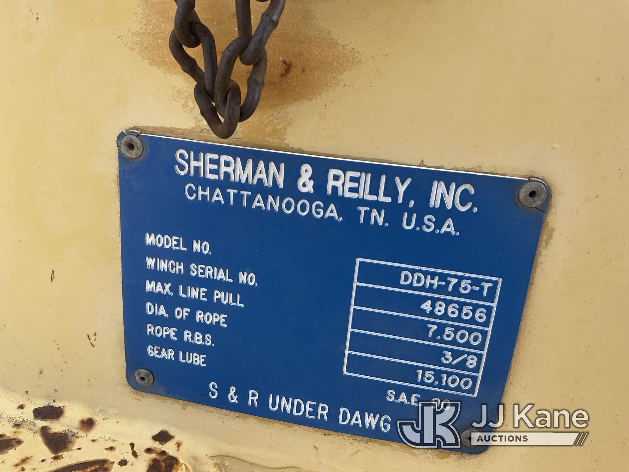 (Dixon, CA) 2003 Sherman Reilly DDH-75T Tensioner Trailer Road Worthy, Operates